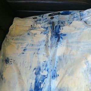 Men's Akoo No Rivals Big Oak Distressed Jeans size 40